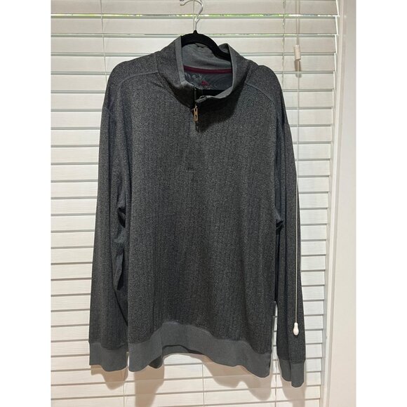 Tommy Bahama Gray 1/4 Zip Pullover - Size XXL - Picture 1 of 5